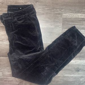 Black Corduroy AE Jeggings